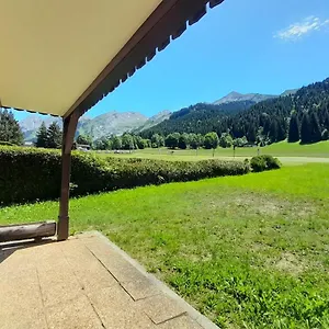 With Terrace At The Foot Of The Slopes , La Clusaz France